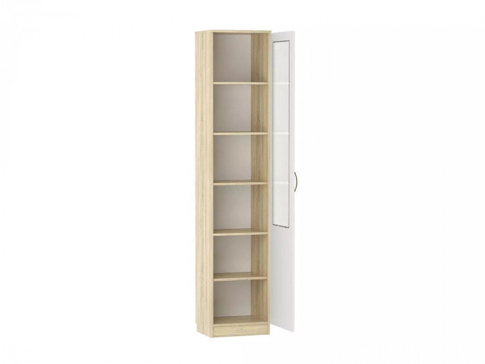 НМ 040.43 РС Витрина ПР Оливия Дуб Сонома/белое дерево