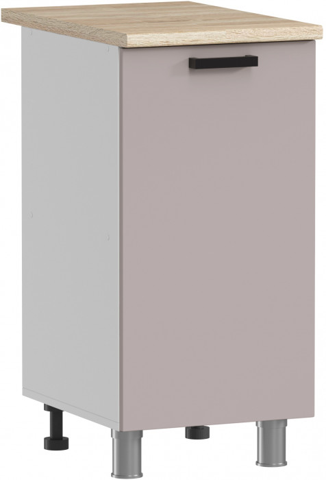 МК Аленушка Н 400 Лаванда Кашемир, скоба черный (со столешницей)