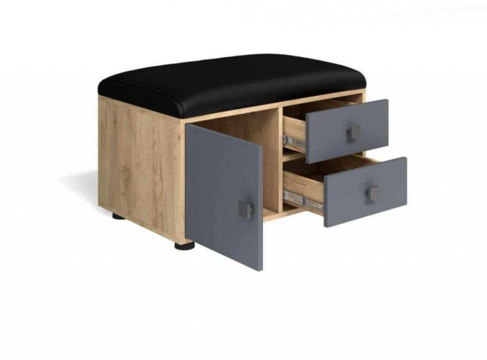 Прихожая мини-лайт компл. 3 дуб крафт/графит