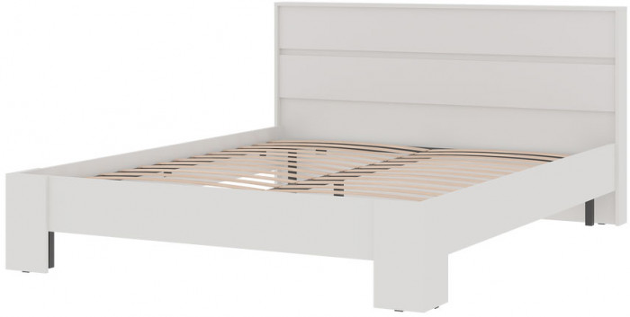 Хелен КР 03 Кровать 1.6х2.0 (1,670х0,928х2,114) белый/белый