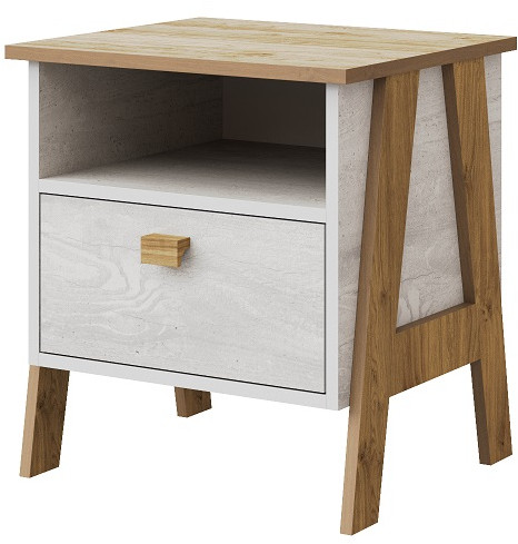 Модульная подростковая комната "Скандинавия" - Бетон пайн светлый/Дуб наварра