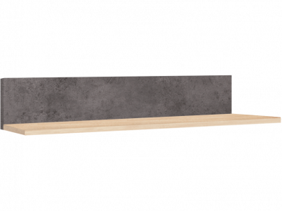 Лофт 19.13 Полка, дуб золотистый / бетон темно-серый
