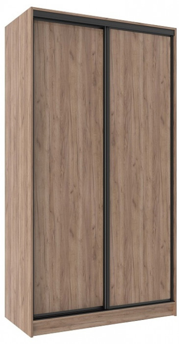 Шкаф-купе двухдверный 1200 Домашний Дуб табачный Крафт