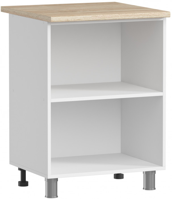 МК Аленушка Н 600 Лаванда Молочный, скоба черный (со столешницей)