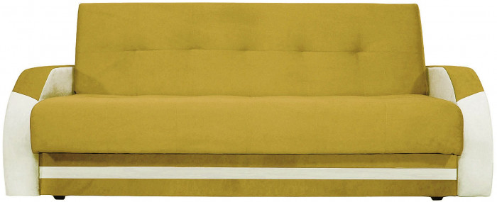 Диван-книжка Феникс, 120х190, велюр желтый