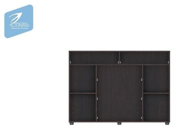 Вега К-03 Комод 5 ящиков+2 створки венге/дуб молочный