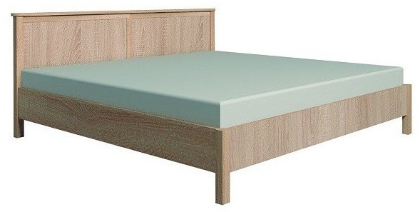 Кровать с ортопедическим основанием (дерево) Шерлоск 41 180х200, дуб сонома