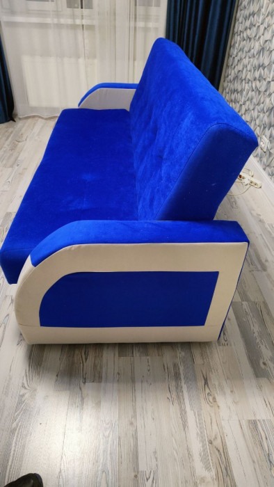 Диван-книжка Феникс, 140х190, велюр желтый