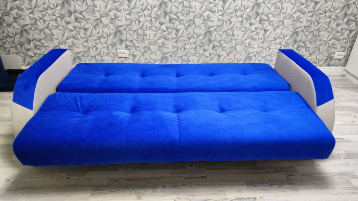 Диван-книжка Феникс, 140х190, велюр желтый