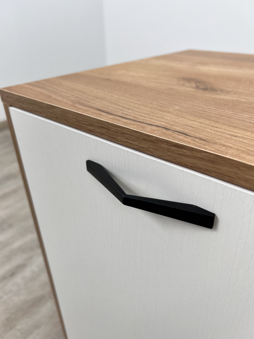 Комод Катрин-12 дуб крафт золотой/белый