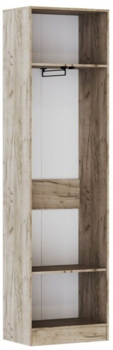 Модульная прихожая "Руэлла", композиция 1 - Крафт серый/Крафт белый