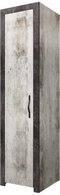 Шкаф-пенал со штангой "Эстель" - Сосна шале/Бетон спаркс
