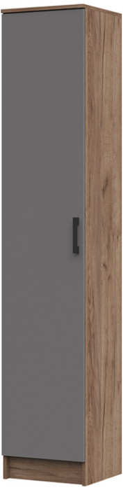 ПН-202 Машенька ЛДСП пенал (400*2020*380) дуб крафт табачный/серый графит