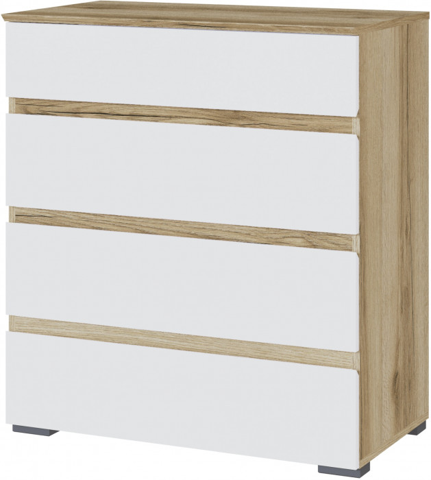 Модульная спальня Плейона, набор 2, Дуб делано/Белый