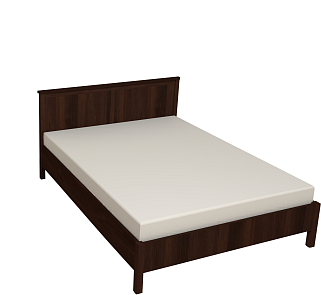 Кровать с ортопедическим основанием (дерево) Шерлоск 42 160х200, орех