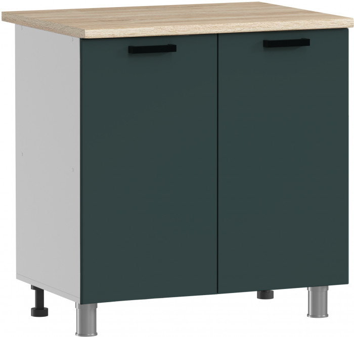 МК Аленушка Н 800 Лаванда Изумруд, скоба черный (со столешницей)