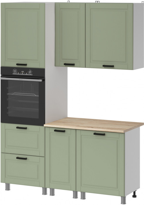 МК Аленушка 1,6м ПД Астра Фисташка,скоба черный,сонома