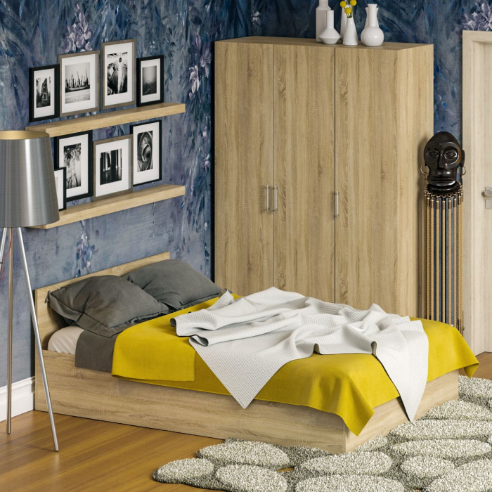 Спальня Стандарт 1-1400, дуб сонома