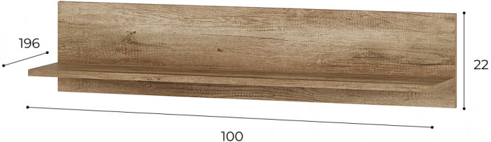 Полка навесная Олива АН-01