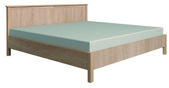 Кровать с ортопедическим основанием (дерево) Шерлоск 43 140х200, дуб сонома