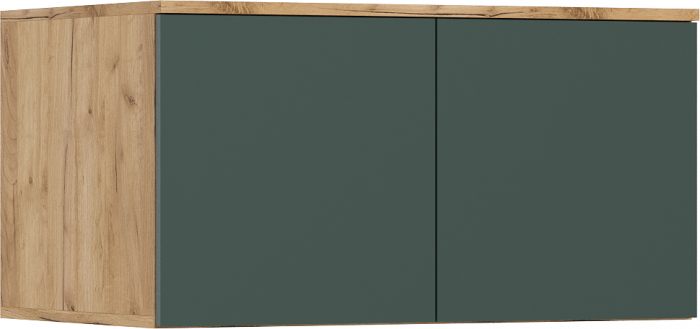 Норд Шкафы угловая композиция, Дуб крафт/Изумрудный