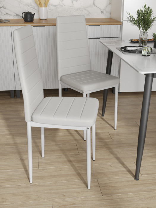 Два стула Мебель--24 A-117, белый