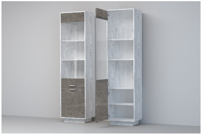 Эго Пенал ПС-1 ПД (Глянец Белый/Дуб Крафт Золотой)