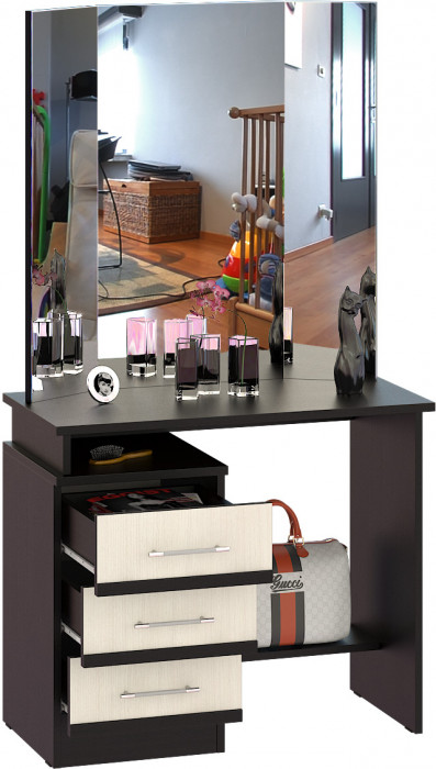 Сакура Стол косметический, венге/дуб лоредо