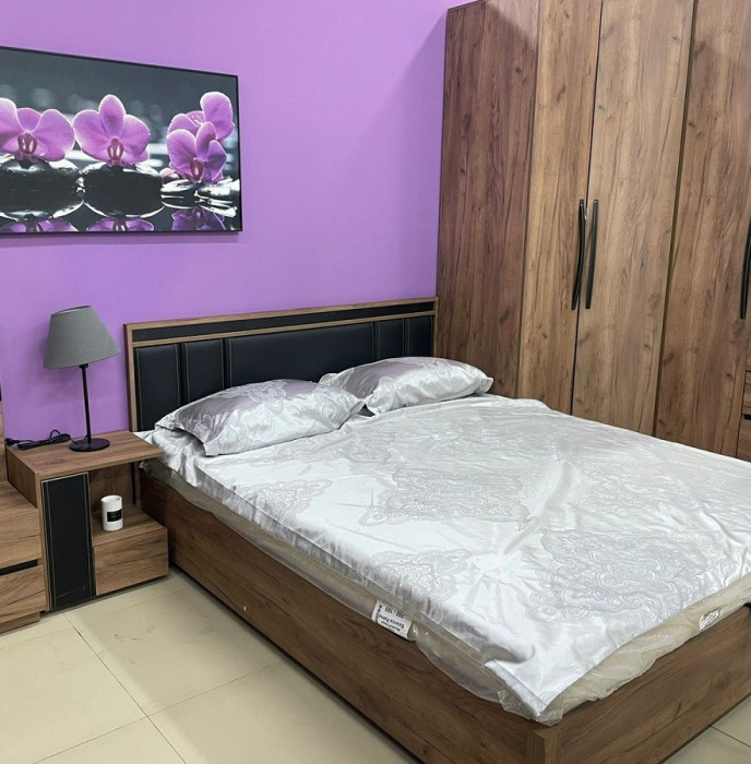 Кровать с подъемным механизмом Натуре 308 Люкс 140х200, дуб табачный