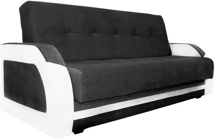 Диван-книжка Феникс, 120х190, велюр черный