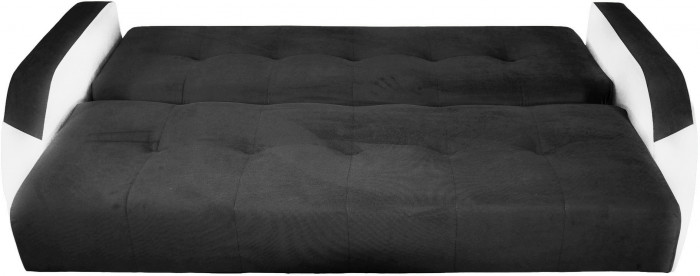 Диван-книжка Феникс, 120х190, велюр черный