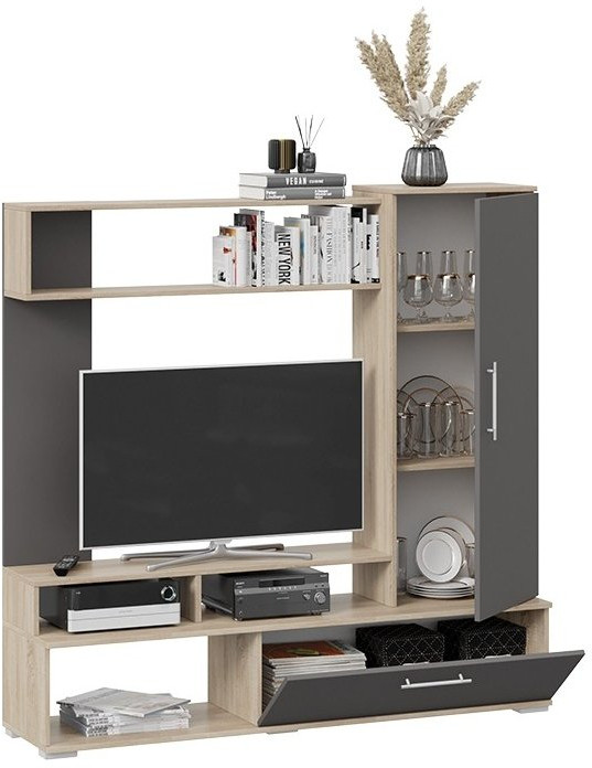 Набор мебели для общей комнаты Сиена (Дуб Сонома/Графит серый)