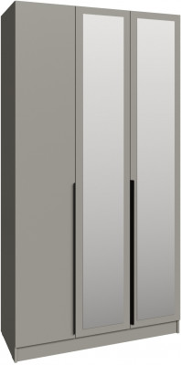 Шкаф Мадрид (1,2) с 3 ящ. внутри с зеркалом, Мокко