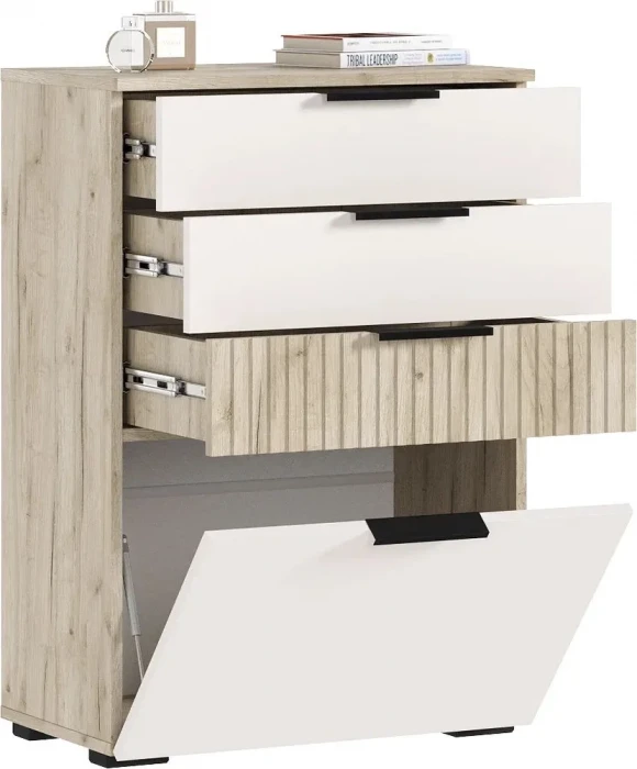 Комод 600, Крафт серый/Кашемир