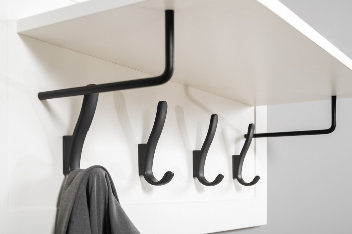 Остин Прихожая 47, белый шагрень/дуб крафт золотой