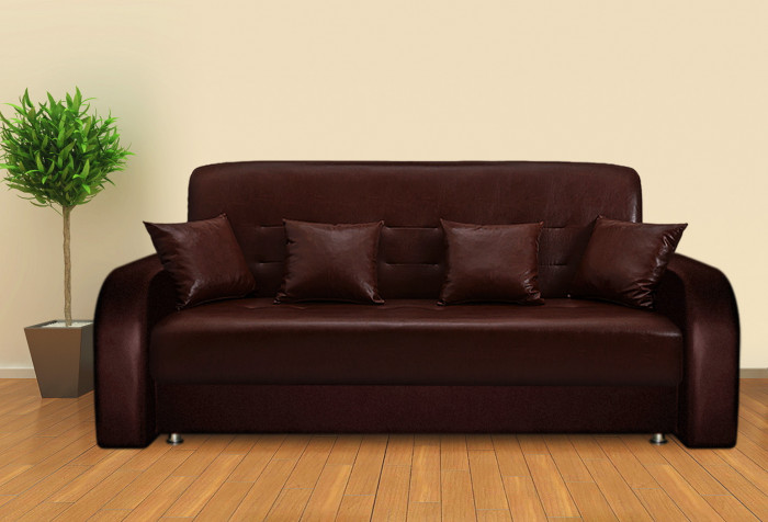 Диван-еврокнижка Амстердам 140, велюр черный