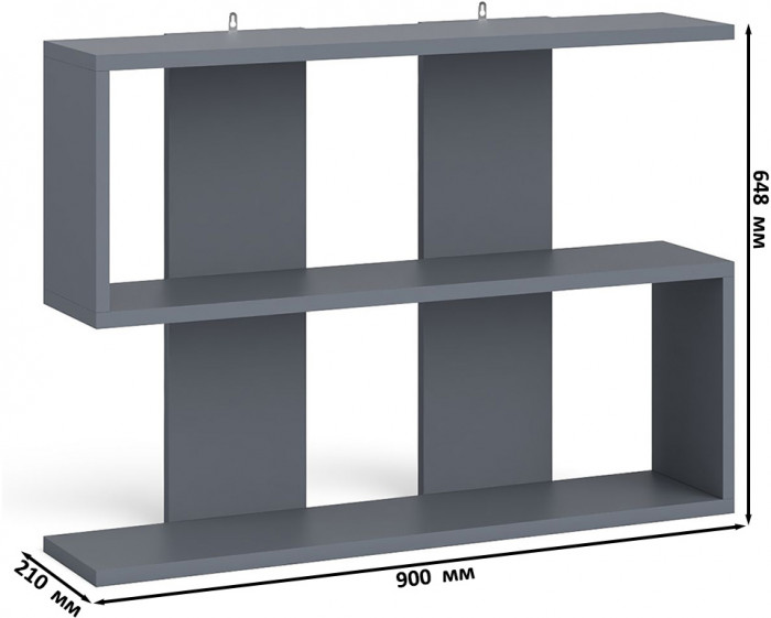 Мори компьютерный стол МС-1 правый + Комод МК1380.6 + Полка 900, графит/белый
