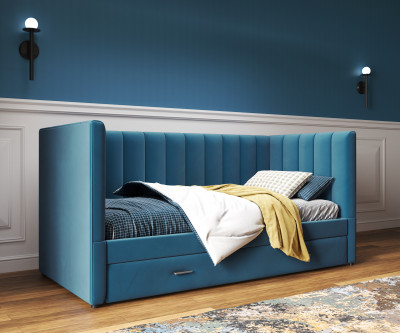 Подростковая кровать "Нега" с бортами (интерьерная), Атлантида