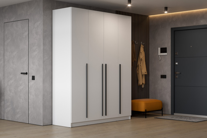 Шкаф распашной Берген ШК-1600, Серый графит