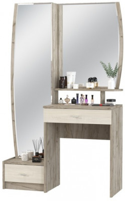 Трюмо 4-25102дкс/скан.д.б. Сицилия, дуб крафт серый/скандинавское дерево белое