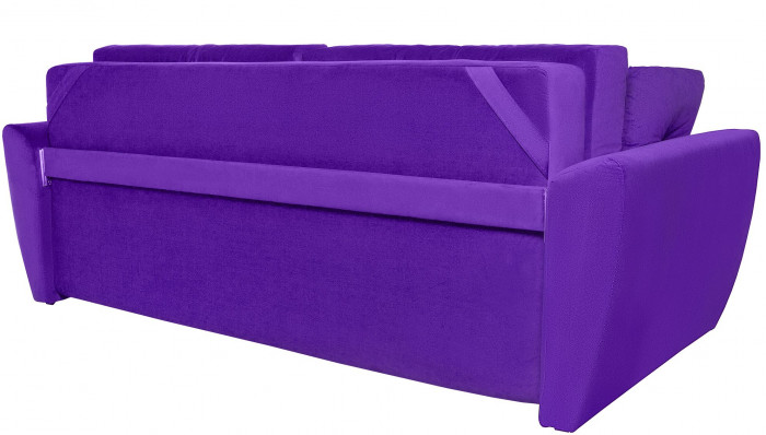 Диван-еврокнижка Амстердам Люкс, 150х195, пружинный блок, велюр фиолетовый