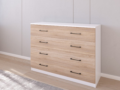 Комод 05/16 120х40х90 Белый/Сонома