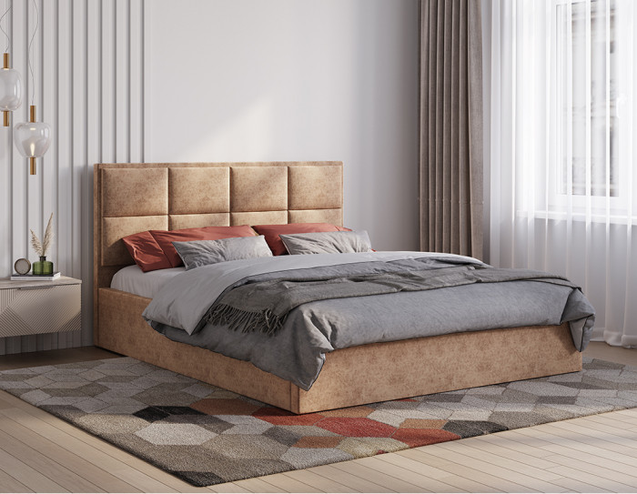 Кровать 160х200 с настилом ЛДСП Линда, антик