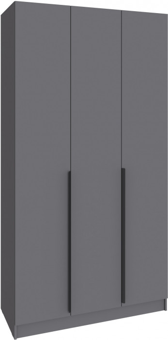 Шкаф Мадрид (1,2) с 3 ящ. внутри без зеркала, Графит серый