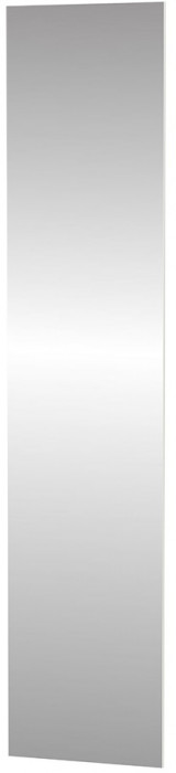 Дверь распашная Рум, 50 см зеркало белый