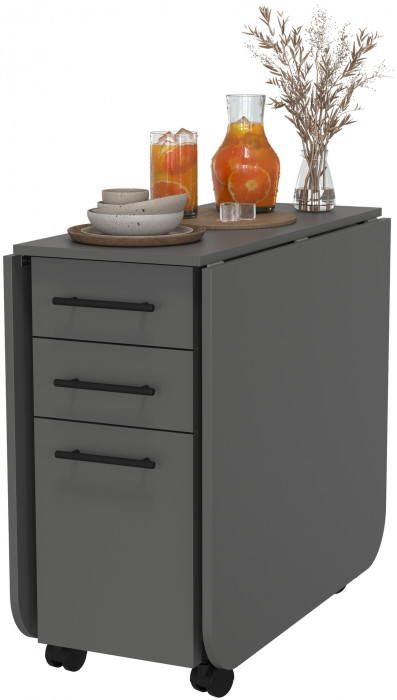 Стол-книжка с ящиками 1-6702граф, графит