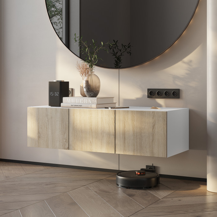 Тумба "Тайм" ТБ-18 Белый/Сонома