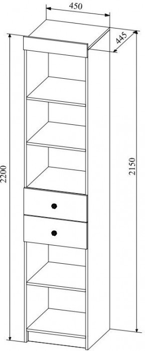 Модульная детская KI-KI композиция 6, Белый/Белое дерево