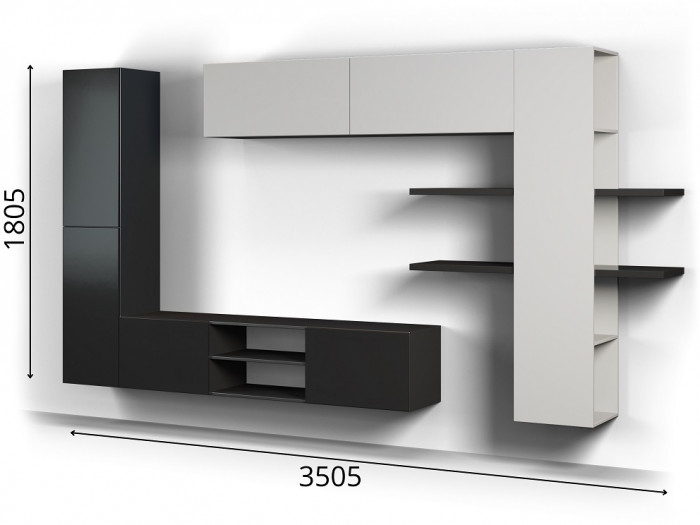 Модульная гостиная Альда, Сосна Касцина