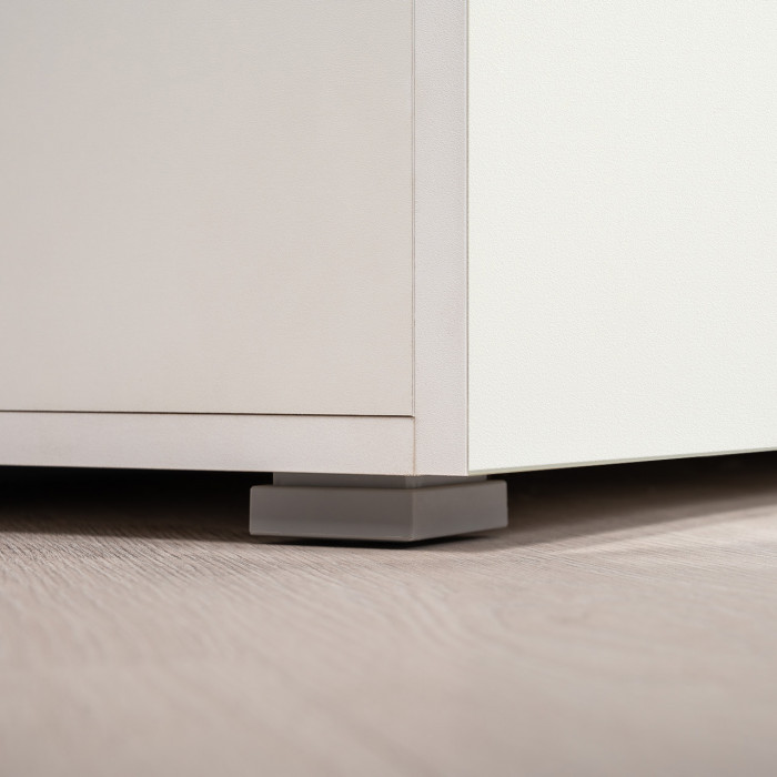 Октава Прихожая 16, белый шагрень/дуб крафт золотой/фасады МДФ белый шагрень